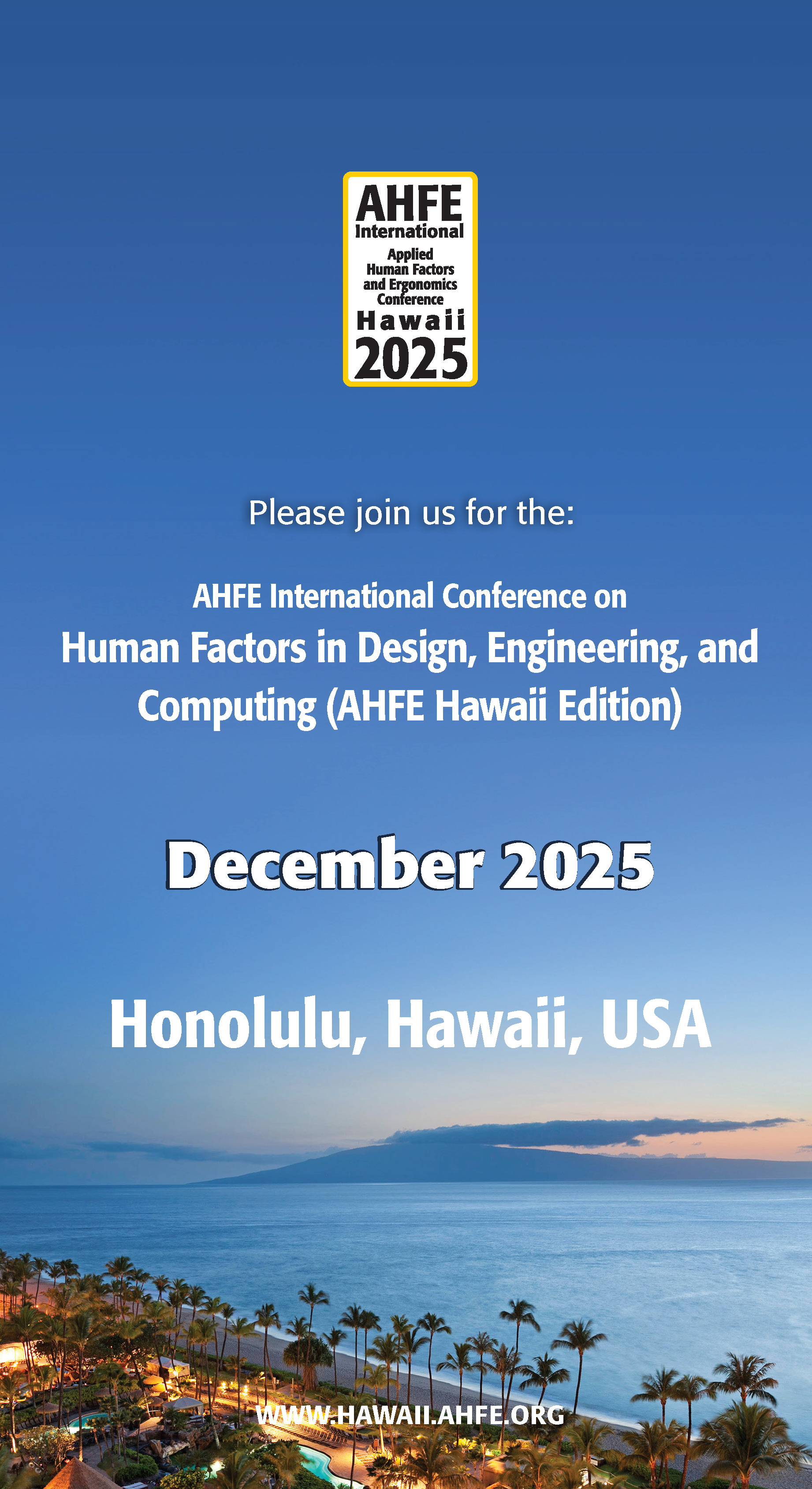 AHFE 2025 Hawaii 